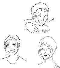 Del, Ricky and Koryn Sketches